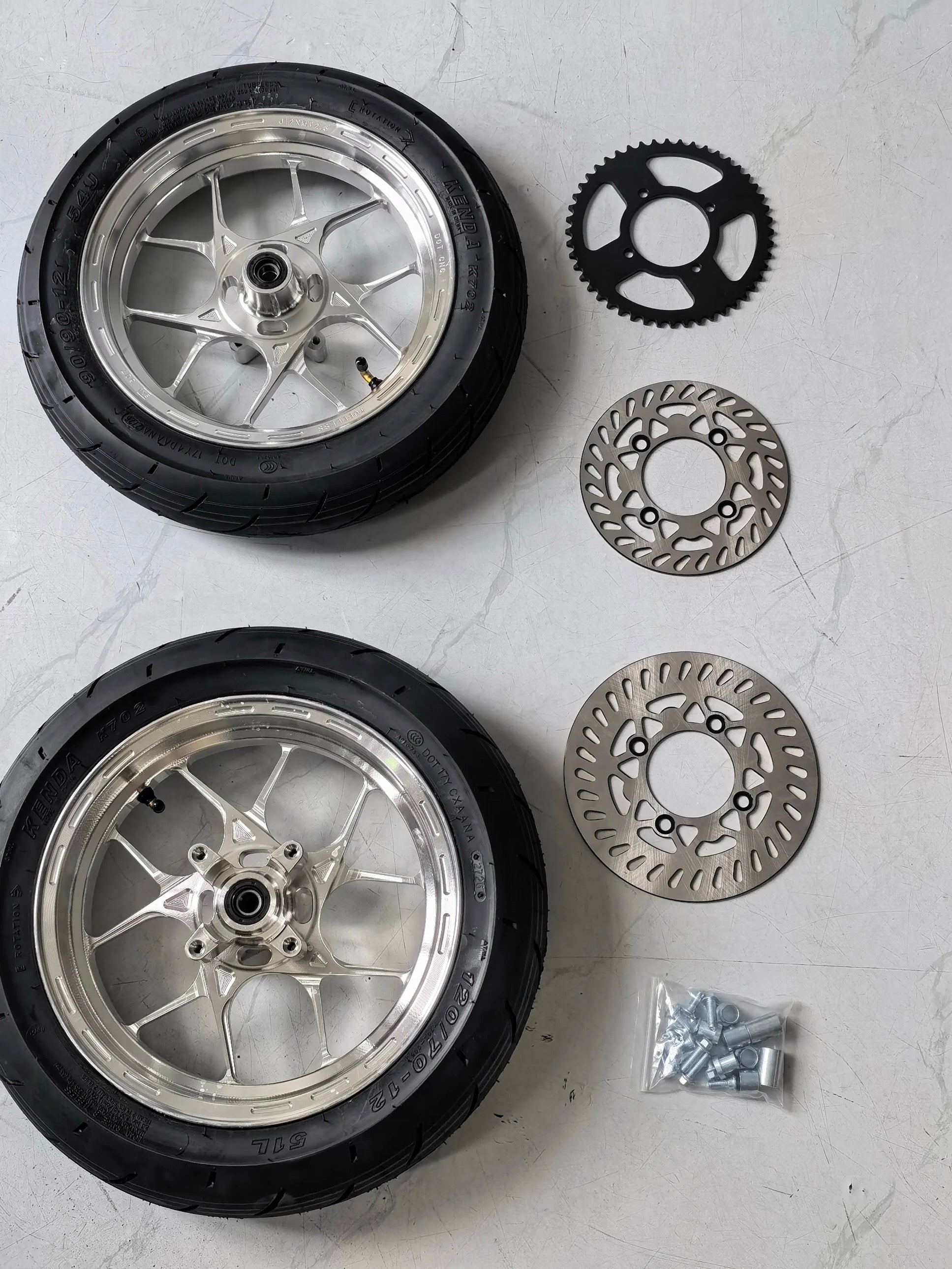 CNC Chrome Tuttio/Yozma Supermoto Set
