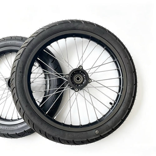Black 17/14 Supermoto Set